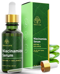 Tree of Life botella frontal mostrando diseño y beneficio aclarador