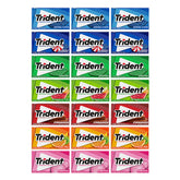 Trident paquete frontal surtido mostrando variedad y frescura
