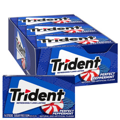 Trident frente del paquete mostrando el diseño y frescor