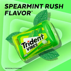 Trident bottle open with gum pieces visible for easy grab-and-go