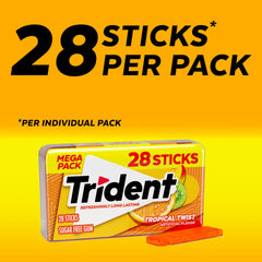 Trident estuche abierto con chicles listos para llevar y proteger