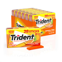 Trident frente del empaque mostrando 6 estuches y ahorro