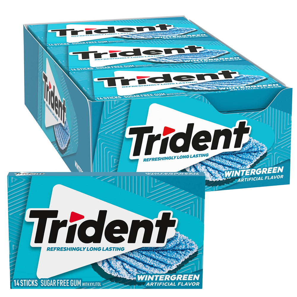 Trident paquete frontal mostrando 12 packs para almacenamiento práctico