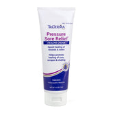 TriDerma tube front view showing label and size for quick identification and travel convenience