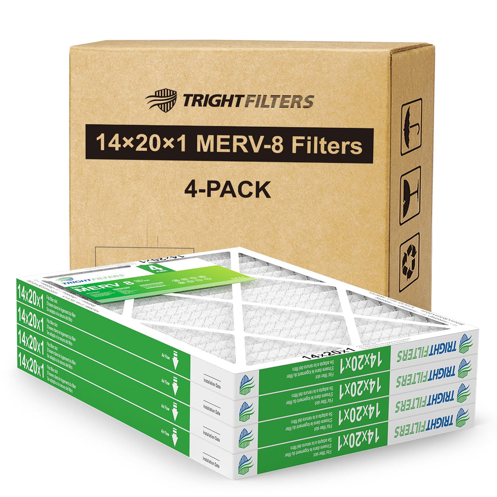 TRIGHTFILTERS vista frontal del empaque mostrando pack de 4 y ventaja durabilidad