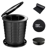 TRIPTIPS vista frontal del inodoro portátil mostrando estabilidad y forma cómoda