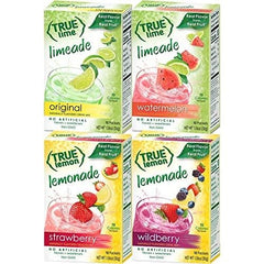True Citrus pack frontal con cuatro cajas para variedad y conveniencia