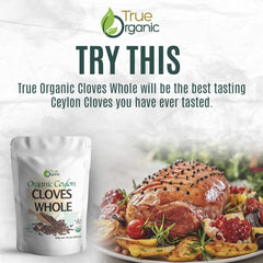 True Organic clavos junto a una regla para comparar tamaño real