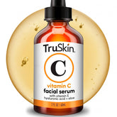 TruSkin frasco frontal del serum mostrando diseño y tamaño útil