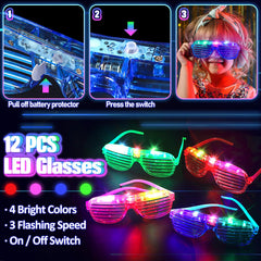 TSDATOWR personas en fiesta usando accesorios luminosos para animar ambiente