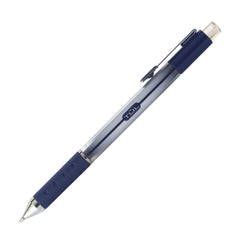 TUL bolígrafo en uso escribiendo en cuaderno, demostrando tinta azul fluida