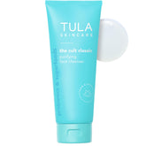 TULA limpiador facial frente del empaque mostrando tamaño y diseño, limpieza equilibrada