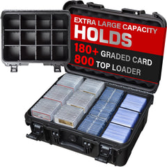 Turokacase vista frontal de la caja que protege slabs y organiza colección