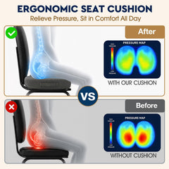 TushGuard primer plano de la espuma memory foam con soporte adaptativo
