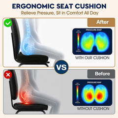 TushGuard perfil lateral que muestra la forma en U y soporte del coxis