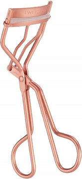 Tweezerman rizador frontal rose gold mostrando diseño elegante y control