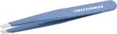 Tweezerman pinzas Slant frontal mostrando acabado Granite Sky y precisión