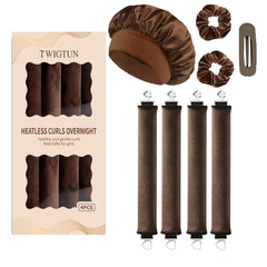 TWIGTUN paquete frontal de rulos de terciopelo, solución sin calor