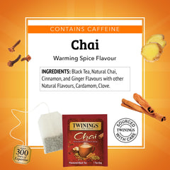 Twinings taza caliente en mano, disfruta chai especiado y reconfortante
