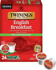 Twinings caja frontal mostrando 24 cápsulas y sabor clásico robusto