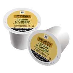 Twinings cápsula K-Cup primer plano con textura y sello que asegura frescura
