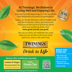Twinings té helado servido con hielo resaltando versatilidad del producto