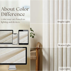 TWODRAPES panel en salón ambientado creando ambiente acogedor