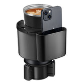 TYKOR portavasos frontal mostrando ajuste universal y practicidad