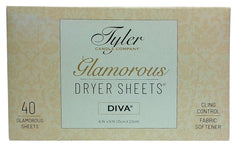 TYLER CANDLE COMPANY paquete frontal mostrando caja de 40 hojas, aroma y facilidad
