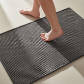 TYUU vista frontal de alfombra gris oscuro que aporta confort