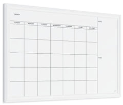 U Brands pizarra calendario frontal vista completa con marco elegante