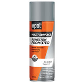 U-POL frasco frontal mostrando el aerosol y beneficio de preparación rápida