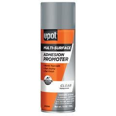 U-POL frasco frontal mostrando el aerosol y beneficio de preparación rápida
