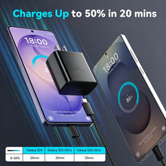 Ubearkk cargador conectado a smartphone Samsung, carga rápida