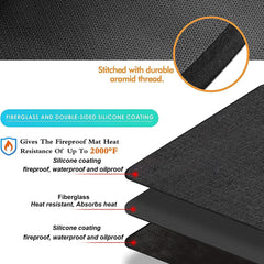 UBeesize detalle de textura de fibra de vidrio con recubrimiento resistente al calor