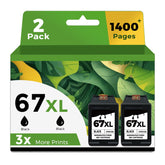 Ubinki 67XL frente del empaque mostrando pack doble, ahorro y capacidad