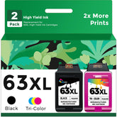 Ubinki pack frontal 63XL mostrando cartuchos y beneficio ahorro