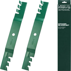 UDC Parts front packaging of 42-inch replacement blades showing product and compatibility benefits