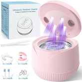 UEOFEN vista frontal del pod rosa con tapa cerrada y aspecto compacto para ahorro de espacio