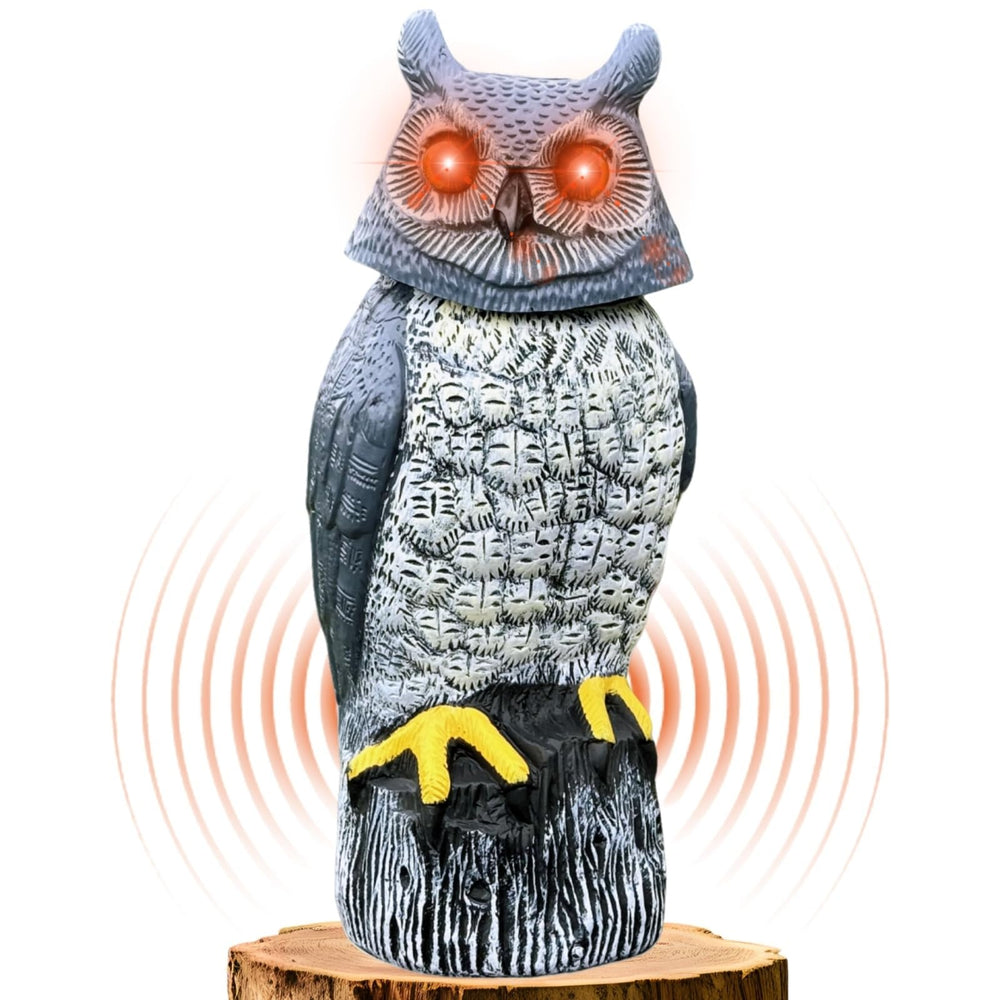 Ugold owl front view showing realistic paint and guarding benefit