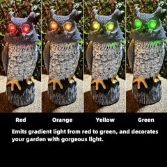 Ugold owl solar panel on head highlighting self-charging convenience