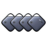 UGREEN FineTrack pack frontal mostrando cuatro rastreadores y beneficio de localización rápida