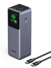 UGREEN Nexode vista frontal mostrando diseño y botones, portátil y potente
