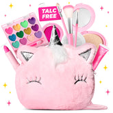 ULOVEME bolso unicornio esponjoso mostrando diseño y facilidad de transporte