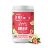 Ultima Replenisher lata al frente mostrando el envase y porciones
