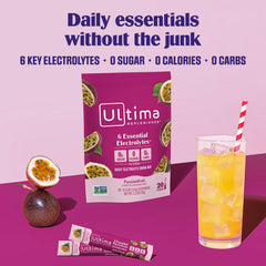 Ultima Replenisher single stickpack close-up highlighting portability and convenience