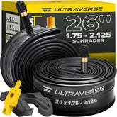 Ultraverse cámara frontal en empaque mostrando juego de dos y beneficios de durabilidad