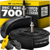 Ultraverse frente del paquete con dos cámaras 700x35-43c, reemplazo rápido