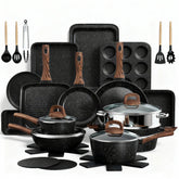 Umite Chef frente del set mostrando ollas y sartenes, ideal para cocina completa