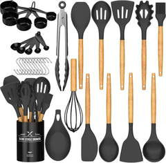 Umite Chef vista frontal del set de 33 piezas para cocina, organización incluida
